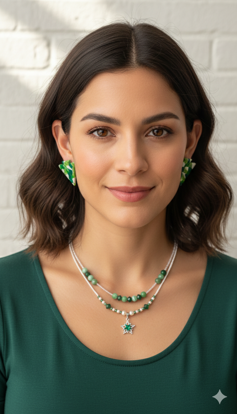 ست گردنبند و گوشواره 