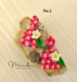 گوشواره طرح حصیری و گل