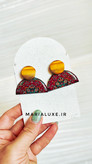 گوشواره دستساز اصیل ایرانی/طرح فرش